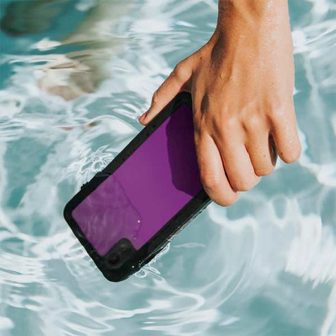 Purple Solid iPhone XR Waterproof Case