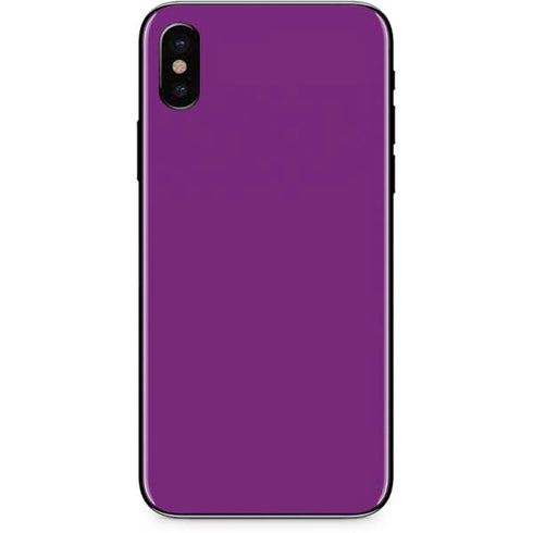 Purple Solid iPhone XS Skin