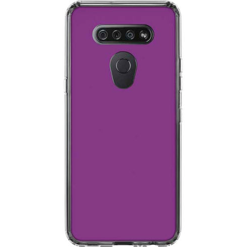 Purple LG K51/Q51 Clear Case