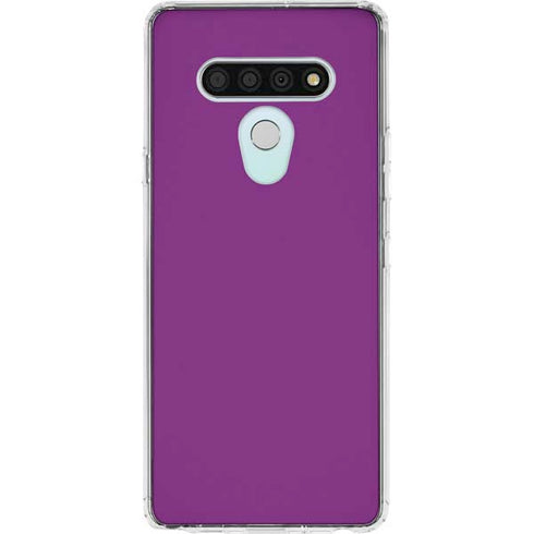 Purple LG Stylo 6 Clear Case