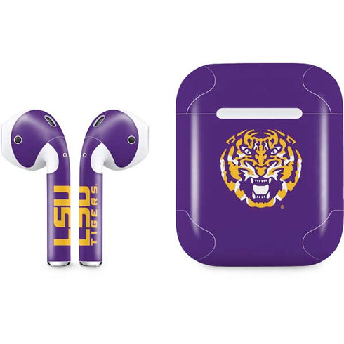 Louisiana State University - LSU Purple Tiger Mascot Apple AirPods Skin