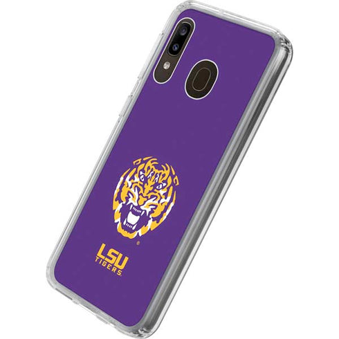 Louisiana State University - LSU Purple Tiger Mascot Galaxy A20 Clear Case
