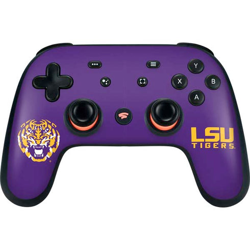 Louisiana State University - LSU Purple Tiger Mascot Google Stadia Controller Skin