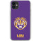 Louisiana State University - LSU Purple Tiger Mascot iPhone 11 Clear Case