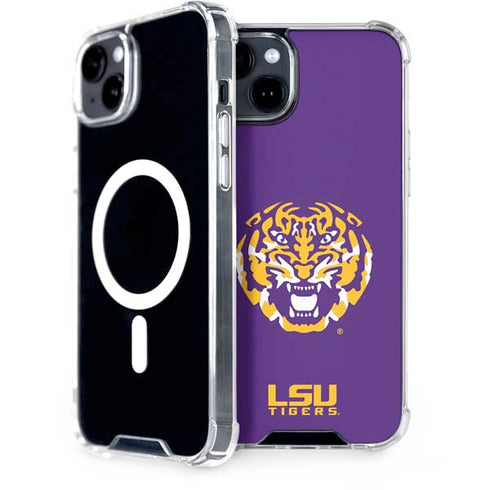 Louisiana State University - LSU Purple Tiger Mascot iPhone 15 MagSafe Case