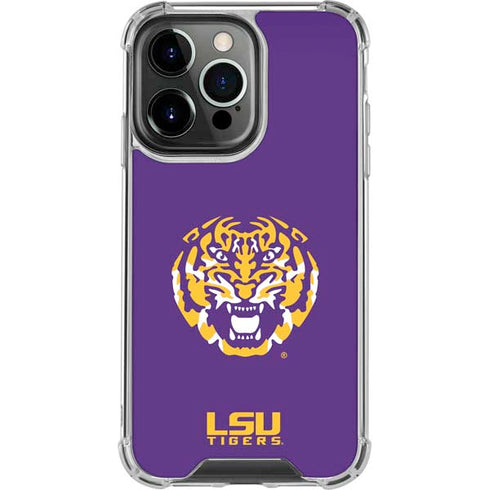 Louisiana State University - LSU Purple Tiger Mascot iPhone 15 Pro Clear Case