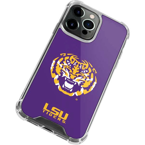 Louisiana State University - LSU Purple Tiger Mascot iPhone 15 Pro Clear Case