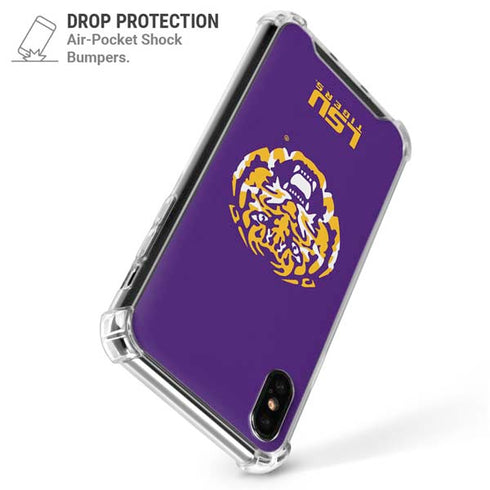 Louisiana State University - LSU Purple Tiger Mascot iPhone XS Max Clear Case