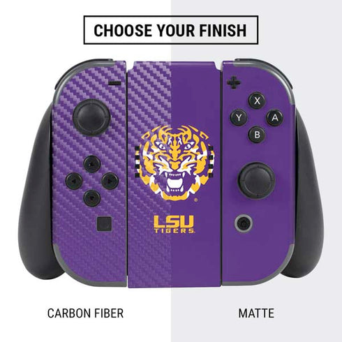 Louisiana State University - LSU Purple Tiger Mascot Nintendo Switch Bundle Skin
