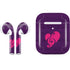 Purple Musical Notes Apple AirPods 2 Skin