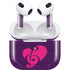 Purple Musical Notes Apple AirPods (3rd Gen 2021) Skin