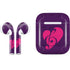 Purple Musical Notes Apple AirPods Skin