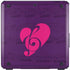 Purple Musical Notes Cooler Master MasterBox Q300L Mini Tower Skin
