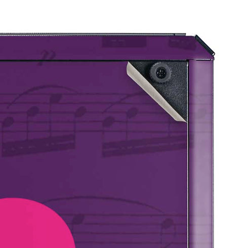 Purple Musical Notes Cooler Master MasterBox Q300L Mini Tower Skin