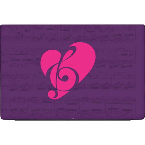 Purple Musical Notes Dell Vostro Skin