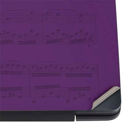 Purple Musical Notes Dell Vostro Skin