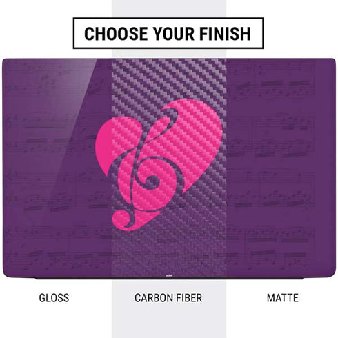 Purple Musical Notes Dell Vostro Skin