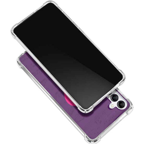 Purple Musical Notes Galaxy A15 5G Clear Case