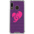 Purple Musical Notes Galaxy A30 Clear Case