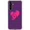 Purple Musical Notes Galaxy A54 5G Clear Case