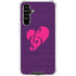 Purple Musical Notes Galaxy A54 5G Clear Case