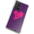 Purple Musical Notes Galaxy A72 5G Clear Case