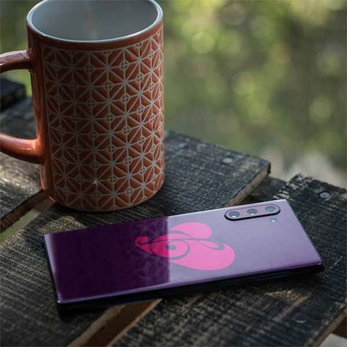 Purple Musical Notes Galaxy Note 10 Skin