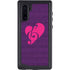 Purple Musical Notes Galaxy Note 10 Waterproof Case