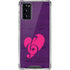 Purple Musical Notes Galaxy Note20 5G Clear Case