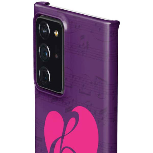 Purple Musical Notes Galaxy Note20 Ultra 5G Lite Case