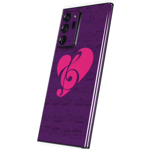 Purple Musical Notes Galaxy Note20 Ultra 5G Skin