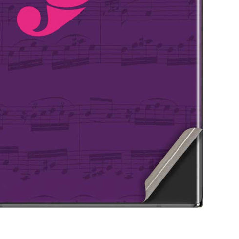 Purple Musical Notes Galaxy Note20 Ultra 5G Skin