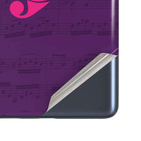 Purple Musical Notes Galaxy S20 Fan Edition Skin