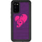 Purple Musical Notes Galaxy S20 Waterproof Case