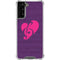 Purple Musical Notes Galaxy S21 FE Clear Case