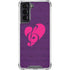 Purple Musical Notes Galaxy S22 Clear Case