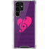 Purple Musical Notes Galaxy S22 Ultra Clear Case