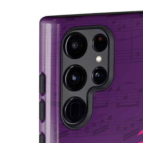 Purple Musical Notes Galaxy S22 Ultra Pro Case
