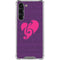 Purple Musical Notes Galaxy S23 Plus Clear Case