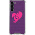 Purple Musical Notes Galaxy S23 Plus Clear Case