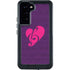 Purple Musical Notes Galaxy S23 Plus Waterproof Case