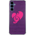 Purple Musical Notes Galaxy S24 Clear Case