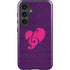Purple Musical Notes Galaxy S24 Impact Case