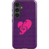 Purple Musical Notes Galaxy S24 Plus Impact Case