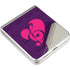 Purple Musical Notes Galaxy Z Flip3 5G Skin