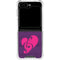 Purple Musical Notes Galaxy Z Flip5 5G Clear Case