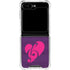 Purple Musical Notes Galaxy Z Flip5 5G Clear Case