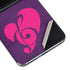 Purple Musical Notes Galaxy Z Flip5 5G Skin