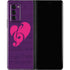 Purple Musical Notes Galaxy Z Fold2 5G Skin