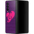 Purple Musical Notes Galaxy Z Fold3 5G Skin